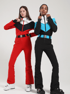 Vintage Color-Block Ski Suit - Women's | Gsou Snow