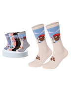 High Performance Kids Bear Pattern Ski Socks