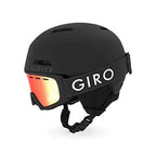 Giro Crue Kids Snow Helmet Goggle Combo - (Combo) Matte Black - Black Zoom Flash - Size Small