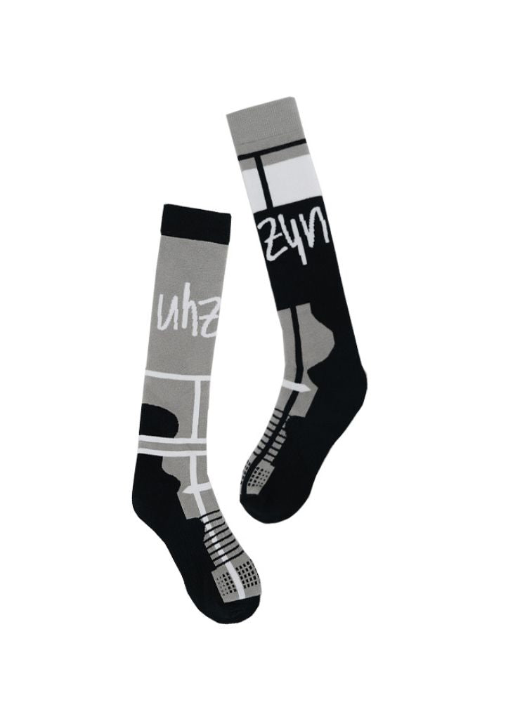 Uhznus Chic Printing Ski Socks